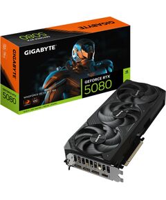 Graphics Card GIGABYTE NVIDIA GeForce RTX 5080 2670 MHz 16 GB GDDR7 256 bit PCI Express x16 5.0 Active GV-N5080WF3OCV2-16GD Grafiskās video kartes