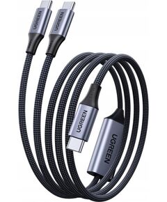VADS USB Ugreen 2IN1 USB-C - 2xUSB-C PD 140W 2m Новинки Компьютерная техника