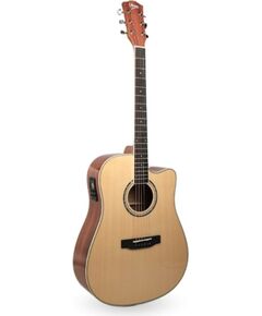 V-TONE VEAG1 CE NT - 4/4 electro-acoustic guitar, natural Mūzikas instrumenti