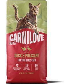 Carnilove Karma Duck & Pheasant for Sterilised Adult 6 kg Kaķu sausā barība