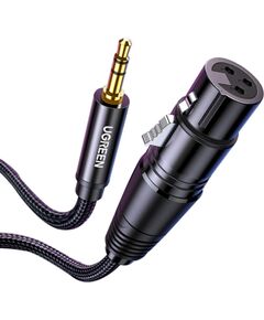 UGREEN 20763 Аудиокабель XLR - 3.5mm 1 m / чёрный Aудио-видео