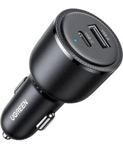 UGREEN 35023 Автомобильное зарядное устройство универсальное быстрая зарядка / чёрный Автомобильные зарядные устройства