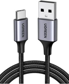UGREEN 60124 USB-C kabelis USB 2.0 0,25 m USB-A to USB-C 480 Mbps / melns Data USB kabeļi