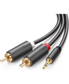 UGREEN 10513 Audio kabelis 5 m 2xRCA - 3.5mm / pelēks Jaunumi - Audio-Video