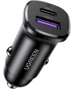 UGREEN 25845 Automašīnas lādētājs USB-C + USB 30W Telefonu lādētāji 12v Automašīnām
