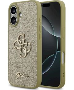 Case Guess Fixed Glitter Big 4G Защитный чехол для iPhone 17 / золотой Чехлы - альтернативные