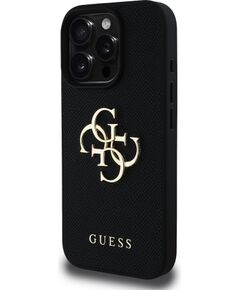 Guess PU Grained 4G Metal Logo Чехол Case для Apple iPhone 16 Pro Чехлы - альтернативные