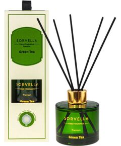 Sorvella, Green Tea, Fragrance Sticks, Aroma Reed Diffuser, Green, 120 ml Telpu aromāti