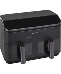 Cosori Dual Basket Hot Air Fryer CAF-R901-AEU black, 1750 watts, 2 baskets of 4.25 liters each, with viewing window Taukvāres katli