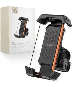 Bike phone holder Tech-Protect V6 Universal black Telefonu Turētāji Auto Velo Moto