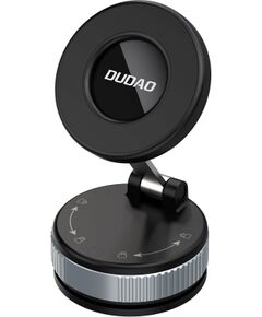 Car phone holder Dudao F24PRO MagSafe (dashboard/windshield) black Telefonu Turētāji Auto Velo Moto