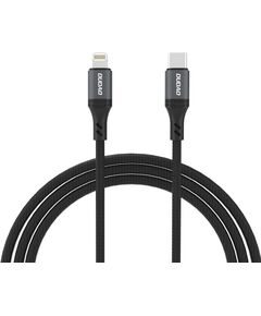 USB cable Dudao L3CL USB-C to Lightning 30W 1.2m black Data USB kabeļi
