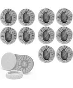 Spare round microfiber cloth for window cleaning robots 10 pcs. Logu tīrītāji