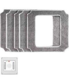 Spare square microfiber cloth for window cleaning robots 5 pcs Logu tīrītāji