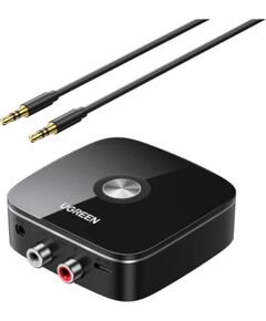 Bluetooth адаптер-приемник Ugreen CM123 2xRCA/AUX Bluetooth 5.0 черный (30445) Дата USB-кабели