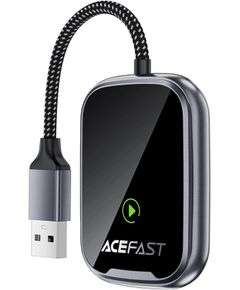 Wireless CarPlay/Android Auto adapter Acefast QC1 black Auto FM Transmiteri un Carplay ierīces