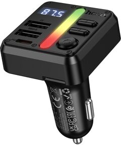 FM modulator Hoco E89 PD30W+QC3.0 Auto FM Transmiteri un Carplay ierīces