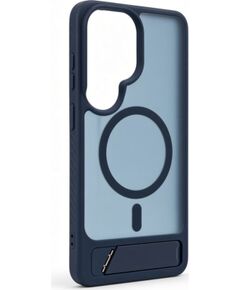 Evelatus Samsung  Galaxy S26 Ultra Rubber Coated MagSafe With Stand Case Navy Blue Neoriģinālie Maciņi