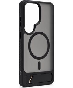 Evelatus Samsung  Galaxy S26 Ultra Rubber Coated MagSafe With Stand Case Black Neoriģinālie Maciņi