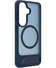 Evelatus Samsung  Galaxy S26 Rubber Coated MagSafe With Stand Case Navy Blue Neoriģinālie Maciņi