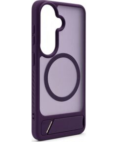 Evelatus Samsung  Galaxy S26 Rubber Coated MagSafe With Stand Case Purple Neoriģinālie Maciņi