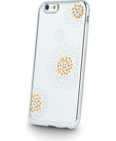 Beeyo Sony  E5 Flower Dots TPU Silver Neoriģinālie Maciņi