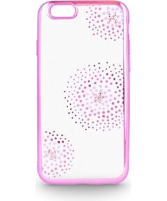 Beeyo Sony  E5 Flower Dots TPU Pink Neoriģinālie Maciņi