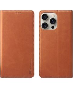 HDD Magnetic Wallet Case Apple iPhone 13/14 brown Neoriģinālie Maciņi