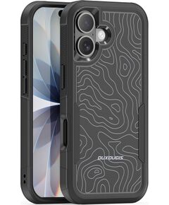 Case Dux Ducis Shld Apple iPhone 17 black (Contour Pattern) Neoriģinālie Maciņi