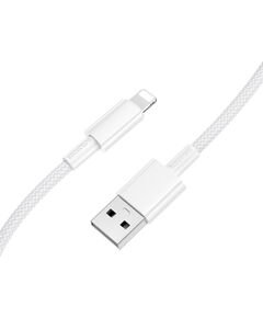 USB кабель Borofone BX117 USB-A to Lightning 1.0m белый Дата USB-кабели