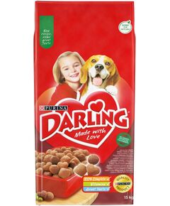 PURINA Darling Beef with chicken - dry dog food - 15kg Suņu barība