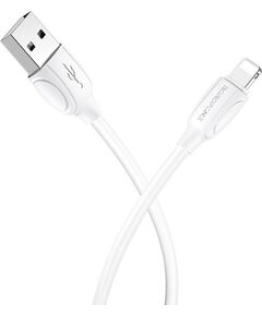 USB кабель Borofone BX19 USB-A to Lightning 1.0m белый Дата USB-кабели