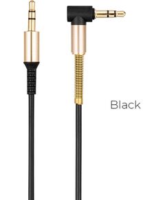 Audio adapter Hoco UPA02 AUX 3,5mm to 3,5mm black Data USB kabeļi