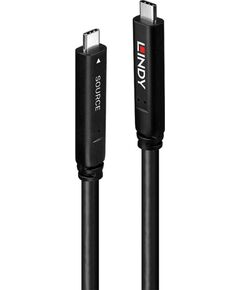 Lindy USB 3.2 Gen 2 & DP 1.4 Type C hybrid cable (black, 10m) Дата USB-кабели