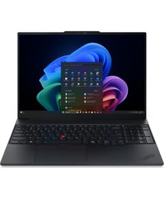Lenovo ThinkPad E16 G4 Intel Black 16 " IPS WUXGA 1920 x 1200 pixels Anti-glare Intel Core Ultra 7 355 16 GB SODIMM DDR5 Solid-state drive capacity 512 GB Intel Graphics Windows 11 Pro 802.11be Bluetooth version 5.4 Keyboard language English Keyboard back Ноутбуки