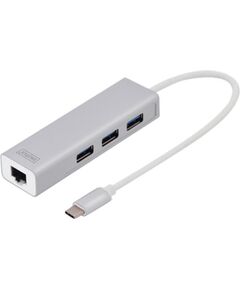 Digitus USB Type-C 3-Port Hub + Gigabit Ethernet Usb HUB