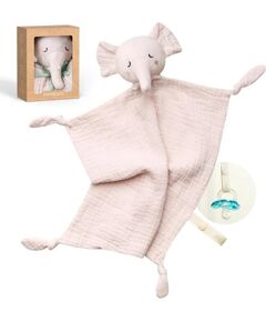 Momcozy cotton elephant comforter for babies, pink Мягкие игрушки