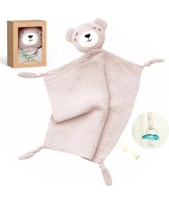 Momcozy cotton teddy bear for babies, pink Мягкие игрушки