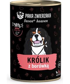 Paka Zwierzaka Seventh Heaven Królik z borówką 400g Suņu barība