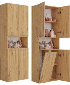 Top E Shop Topeshop NEL 1K DK ART KPL bathroom storage cabinet Oak Новинки Для дома и сада 