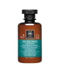 Apivita Oil Balance Shampoo - Hloubkově čistící šampon pro mastnou pokožku hlavy 250ml Уход за волосами