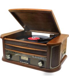 Gramofon Soundmaster GRAMOFON SOUNDMASTER NR565DAB CD/MP3 KASETA USB BT FM, NAGRYWANIE USB, 2x5W DJ tehnika