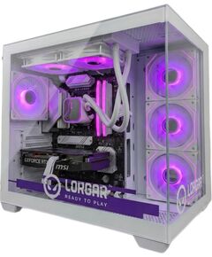 LORGAR ADVANCED A201 - AMD 7500F 6C/12T, 240 AIO, NVIDIA RTX 5060Ti 16GB, 32GB@6400mhz, 1TB SSD NVME, 750W PSU, White, 3Y Portatīvie datori
