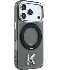 Karl Lagerfeld Apple  iPhone 18 Pro HC MagSafe IML Ring Stand 360 Kameo Metal Black Чехлы - альтернативные