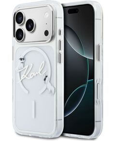 Karl Lagerfeld Apple  iPhone 18 Pro Max HC MagSafe IML W/ C Karl Script Logo Transparent Neoriģinālie Maciņi
