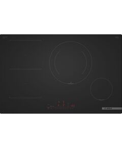 Bosch, Series 6, frameless, width 80.2 cm, black - Built-in induction hob Iebūvējama virsma - Indukcijas