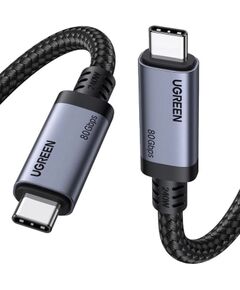USB кабель Ugreen L706 USB-C USB4 240W 80Gbit/s 16K@60Hz Thunderbolt 4 1.0m черный (65383) Дата USB-кабели