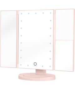 Grima spogulis Humanas HS-ML04 ar LED apgaismojumu - pink Gleznu / Spoguļu lampas