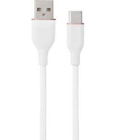 Hismart Силиконовый кабель USB Type-A - Type-C (белый, 1m) Дата USB-кабели
