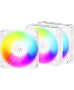 ARCTIC P12 PRO Reverse PWM PST A-RGB вентиляторы для корпуса, 4-pin, 120mm, белыe, 3pcs Korpusu dzesēšana